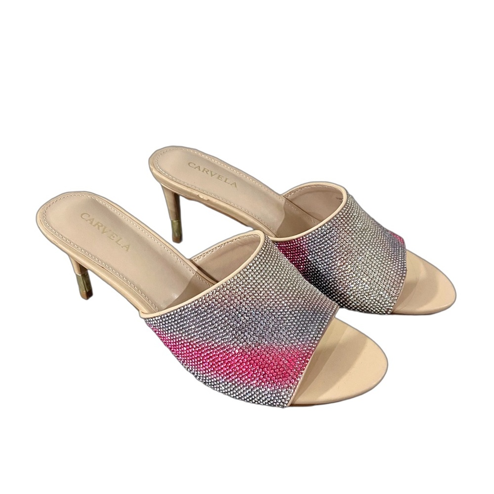 CARVELA Rhinestone Mule Heels
